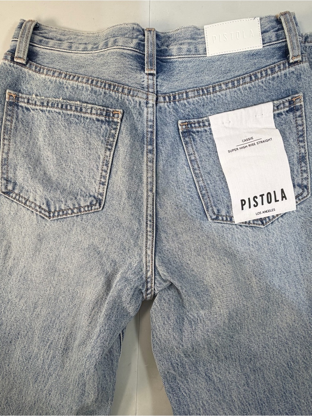 Pistola Cassie Super High Rise Straight Jeans Size 26 Bramble Denim Button Fly - Picture 4 of 9